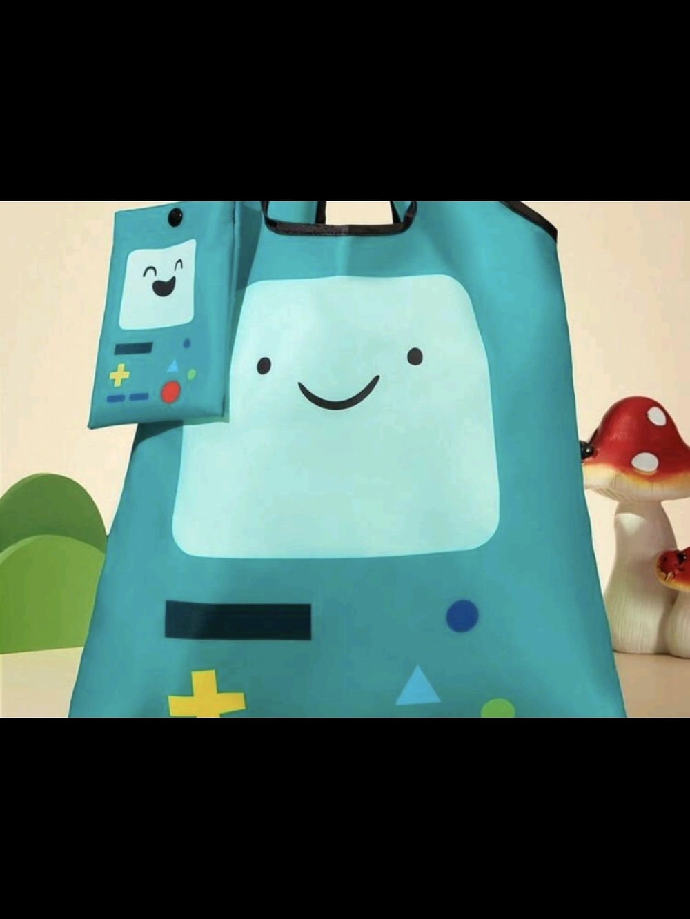 PRICE DROP 👇🏼 Adventure Time BMO Tote Bag Teal Game Character Tote Bag